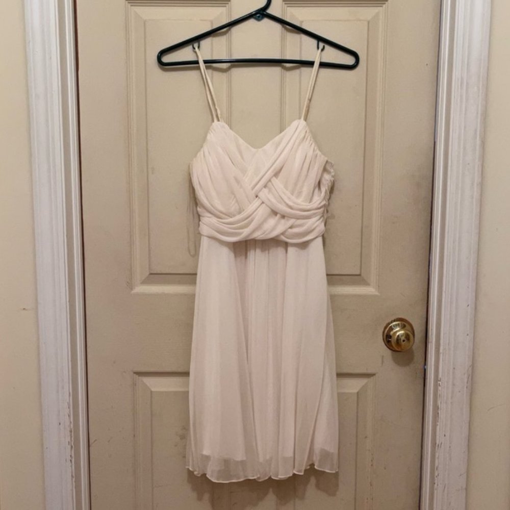 Wishes Wishes Wishes Knee-length White Cocktail Dress
